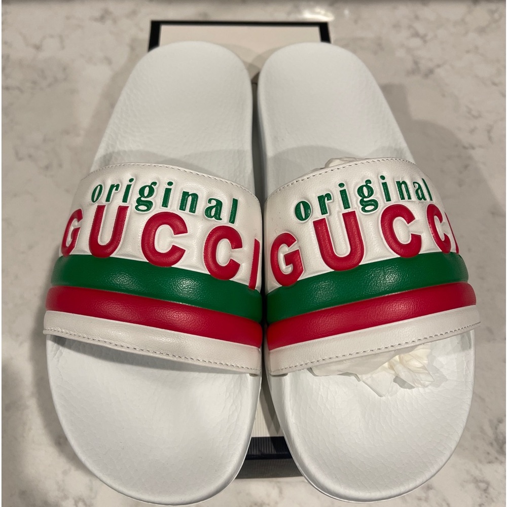 Gucci Original slides GG Size 42 /US12/ runs small it fits 11US